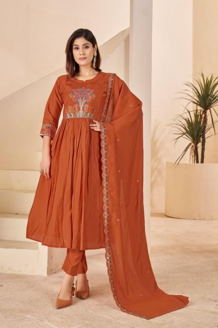 Shivay flair 3pcs chandni chowk kurtis wholesaler