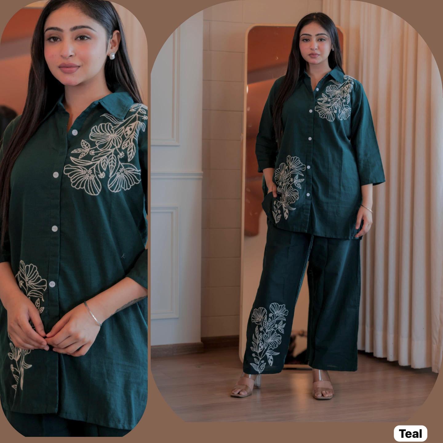 Shorya style up coord set wholesale work clothes 