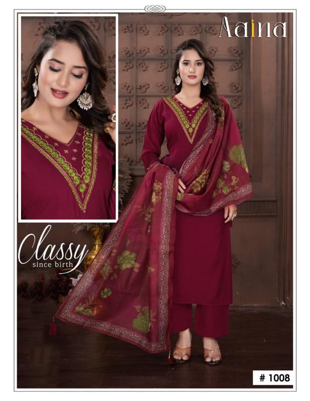 Shorya trendy aaina 3pcs cheapest kurti wholesale market