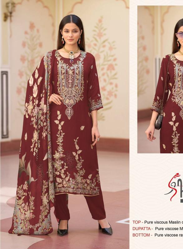 Shree fab KT-137 printed dress material wholesale in hyderabad