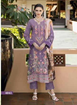 Shree fabs chevron premium collection vol 13 pakistani lawn cotton dress material wholesale surat