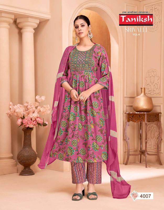 Taniksh srivalli vol 4 daily wear anarkali kurtis wholesale