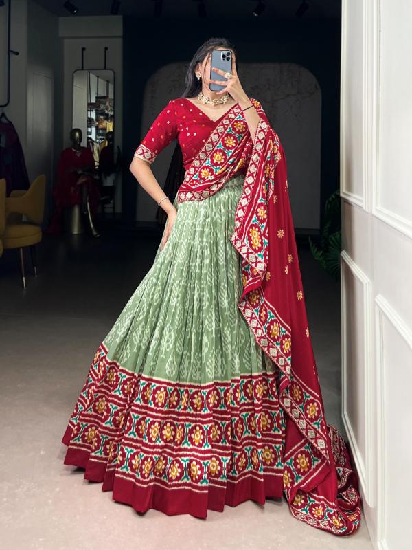 Taraa L 1246 Tussar Silk Custom lehenga choli makers