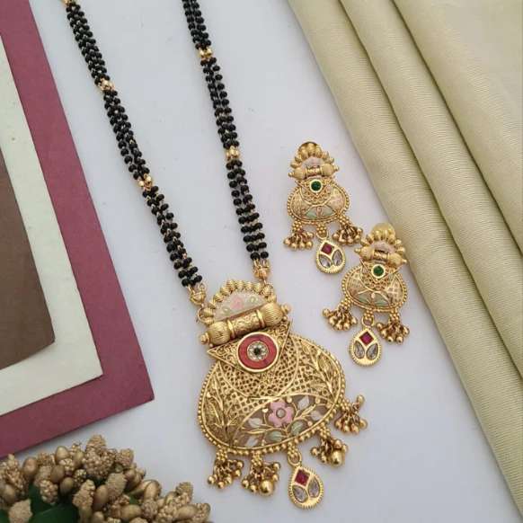 Traditional Mangalsutra TM007 Surat imitation jewellery online