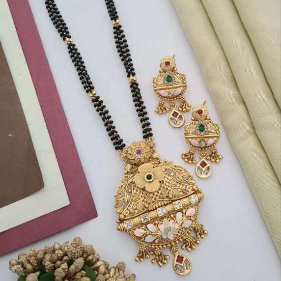 Traditional Mangalsutra TM010 Surat imitation jewellery exporters