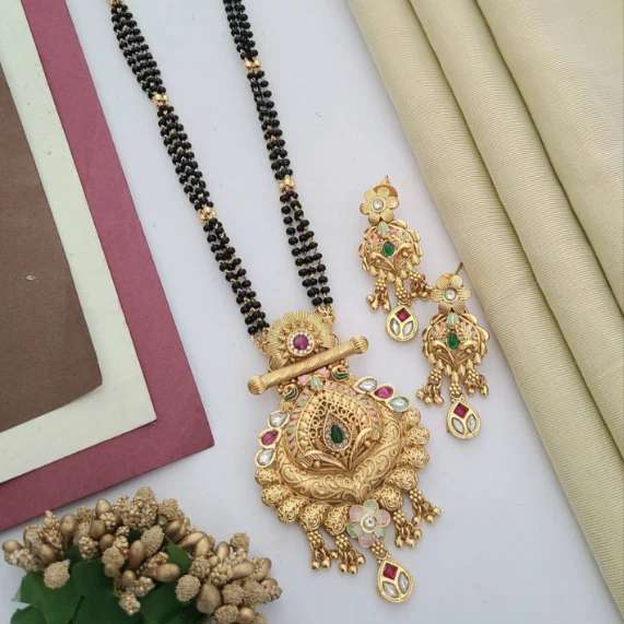Traditional Mangalsutra TM011 Imitation jewellery wholesale dealers in Surat