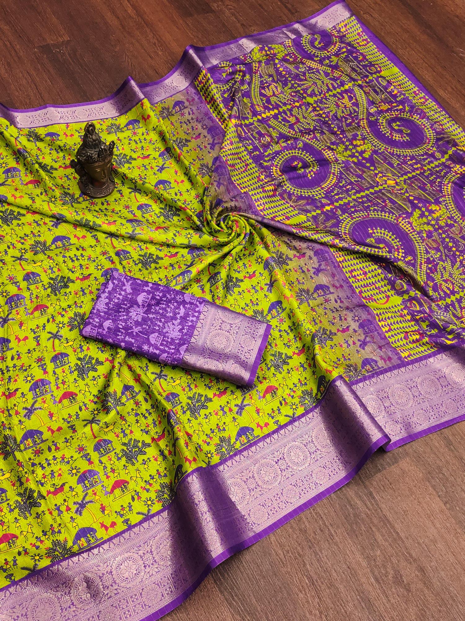 Triveni digital print saree clothing wholesalers online 