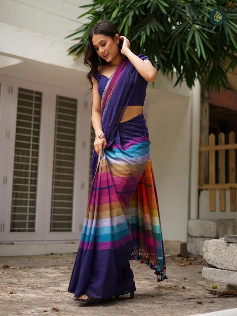 Triveni W-344 digital printed buy wholesale sarees online