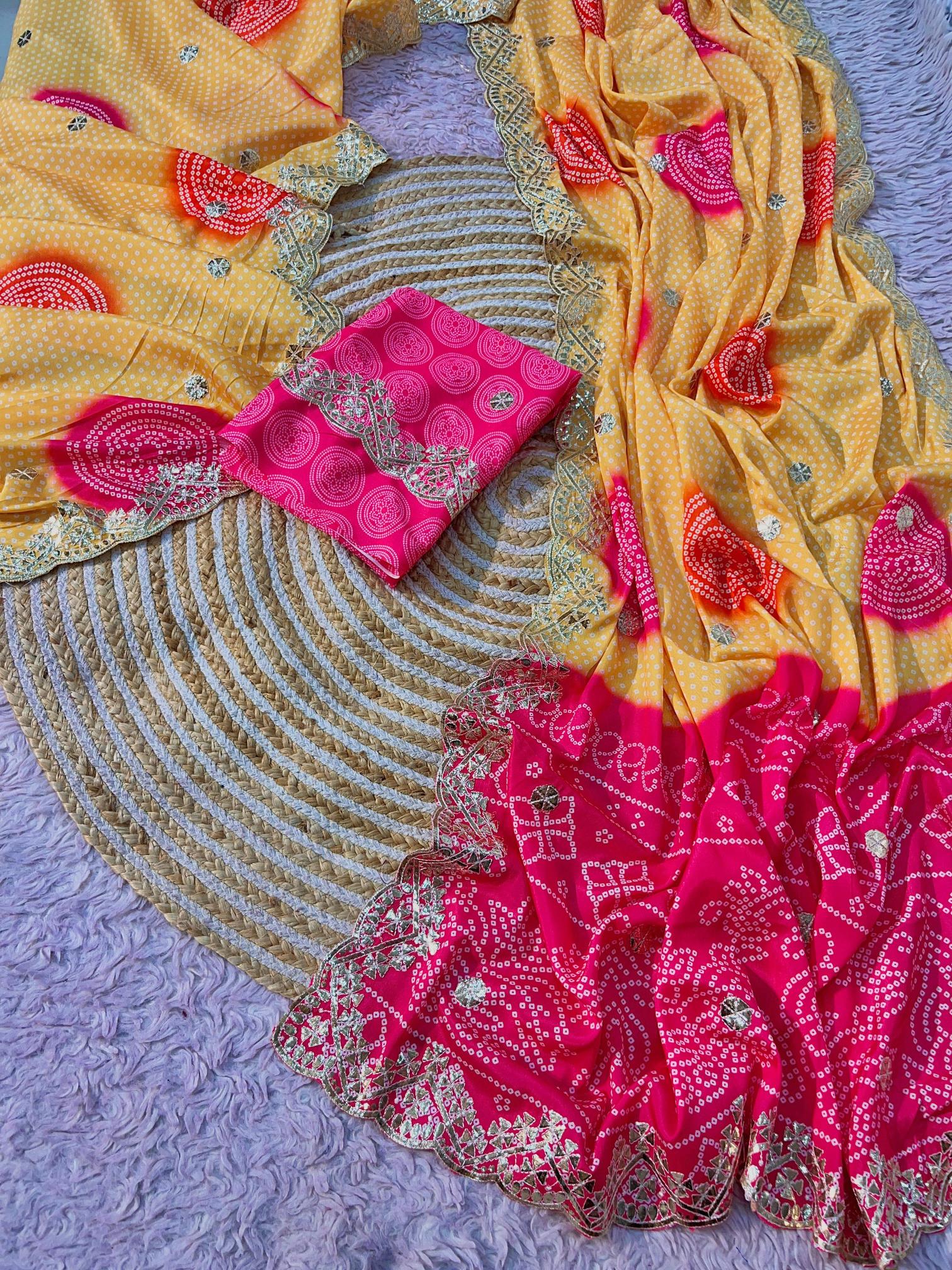 Vinayak bandej print saree online clothing wholesale suppliers 