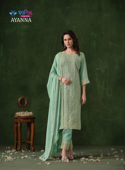 Vipul ayanna silk georgette wholesale dress material