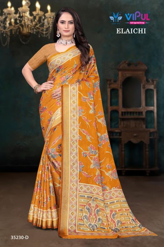 Vipul Elaichi 35230 A To D Wholesale Saree suppliers in Delhi