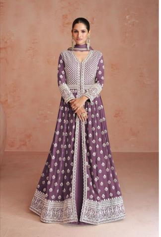 Aashirwad orchid designer gown with dupatta wholesale online