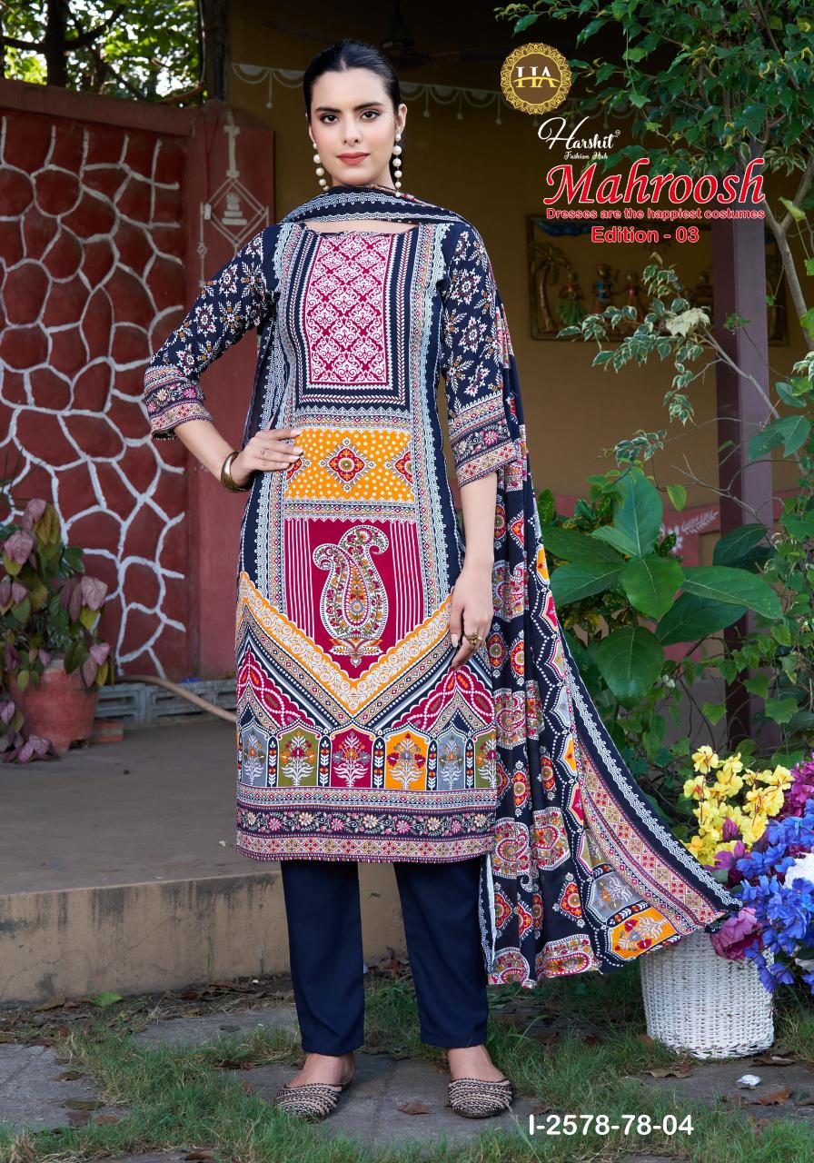 Alok suit mahroosh-3 wholesale dress material market in jetpur