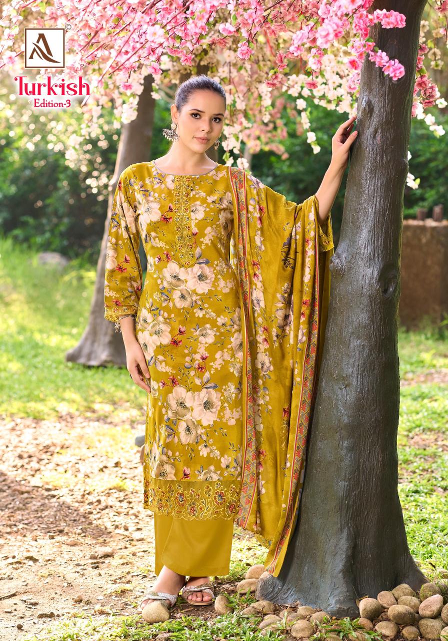 Alok suit turkish 3 wholesale dealers for dress materials in mumbai