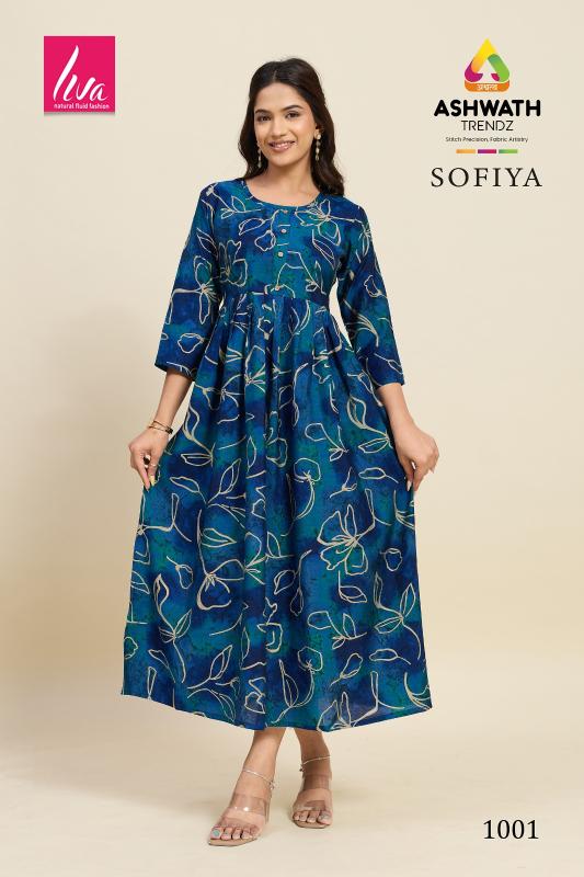 Ashwath sofiya printed botique kurtis wholesale