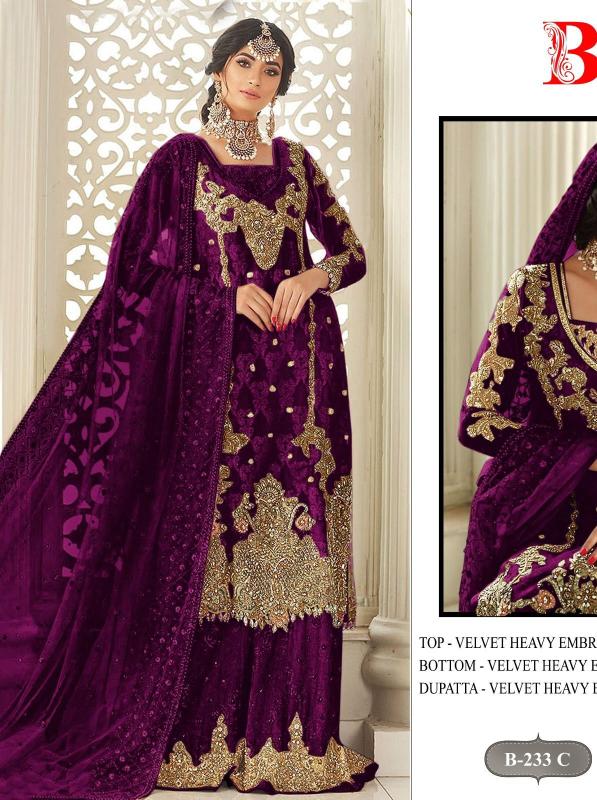 BilqisTM d.no B-233 A TO D pakistani suits at wholesale price