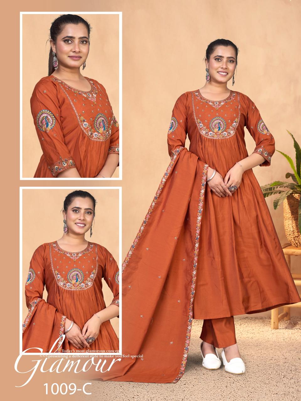 Bitto flair 3pcs long kurtis wholesale