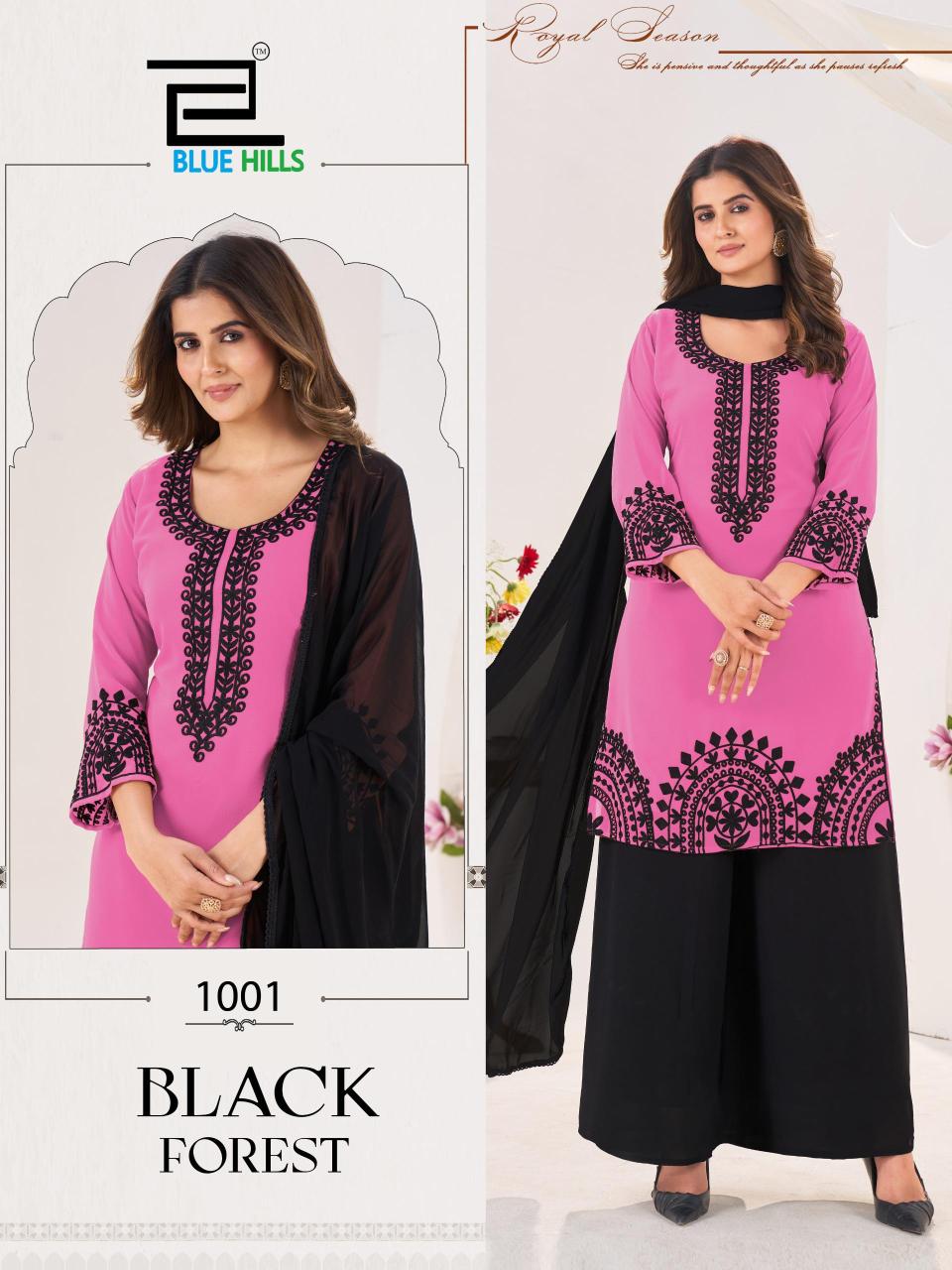 Blue hills black forest kurtis catalogue wholesale