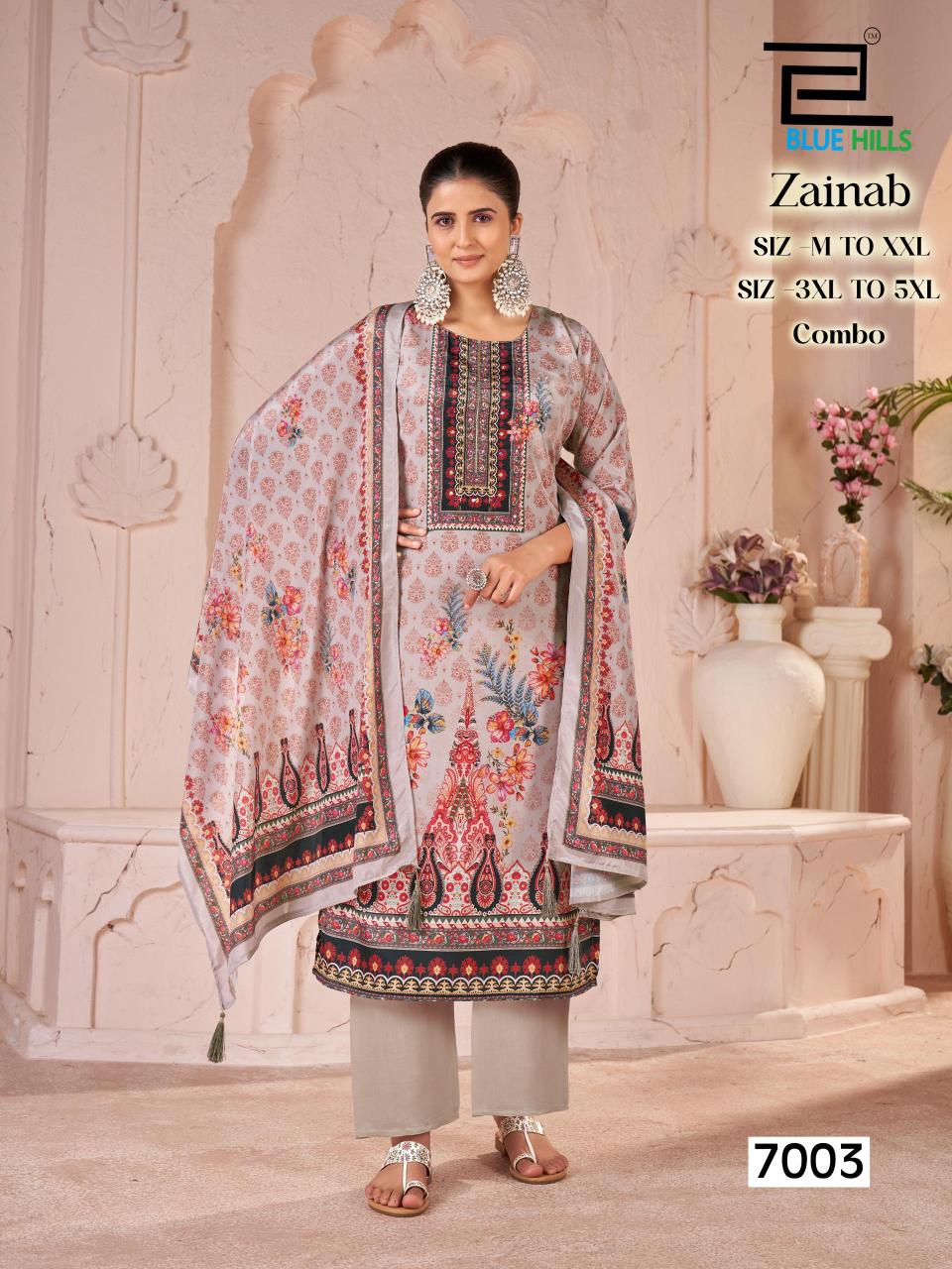 Blue hills zainab 3pcs kurtis wholesale in ahmedabad