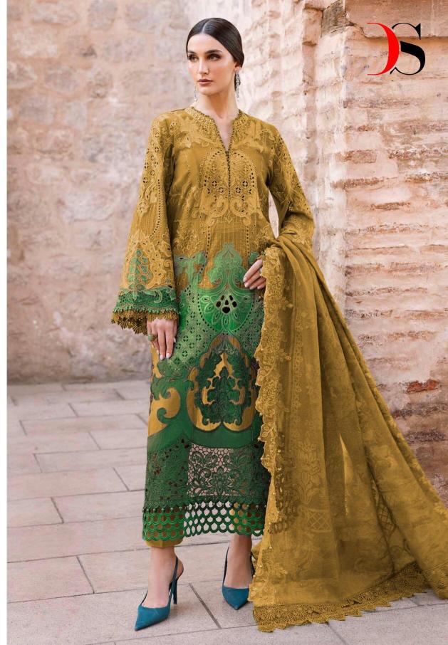 Deepsy hit deisgn of maria b premium embroidered 25-2 pakistani lawn suits wholesale in pakistan