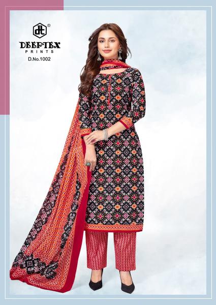 Deeptex vartika vol-1 cotton embroidered dress material wholesale