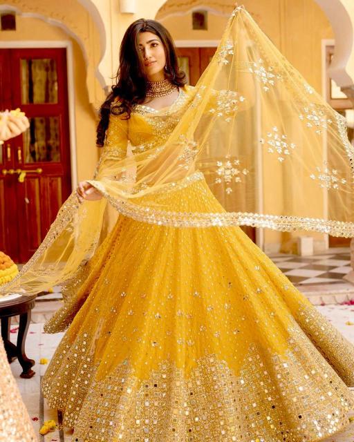 FB H51 Georget  Printed lehenga choli wholesaler in Ahmedabad