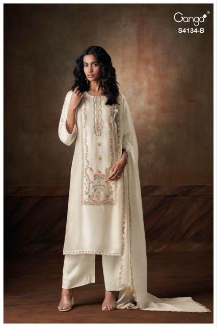 Ganga bhrisha 4134 wholesale dress materials secunderabad