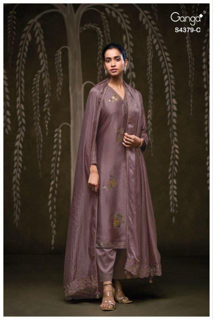  Ganga Glyna 4379 Salwar suit wholesalers in Mumbai