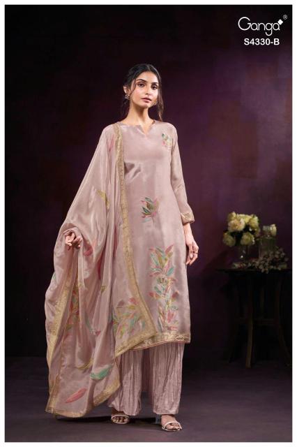 Ganga lynara 4330 wholesale dealers in silk dress materials in kerala