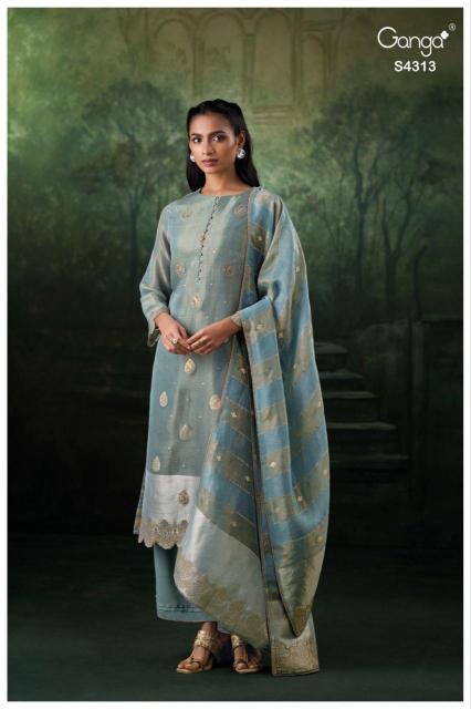 Ganga quivira 4313 wholesale ladies dress material in ludhiana