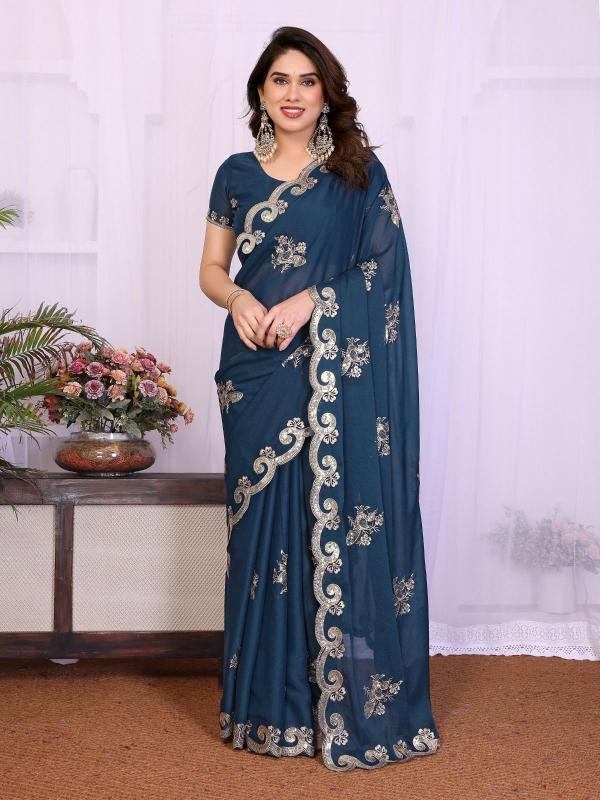 GC star georgette silk saree suppliers in surat