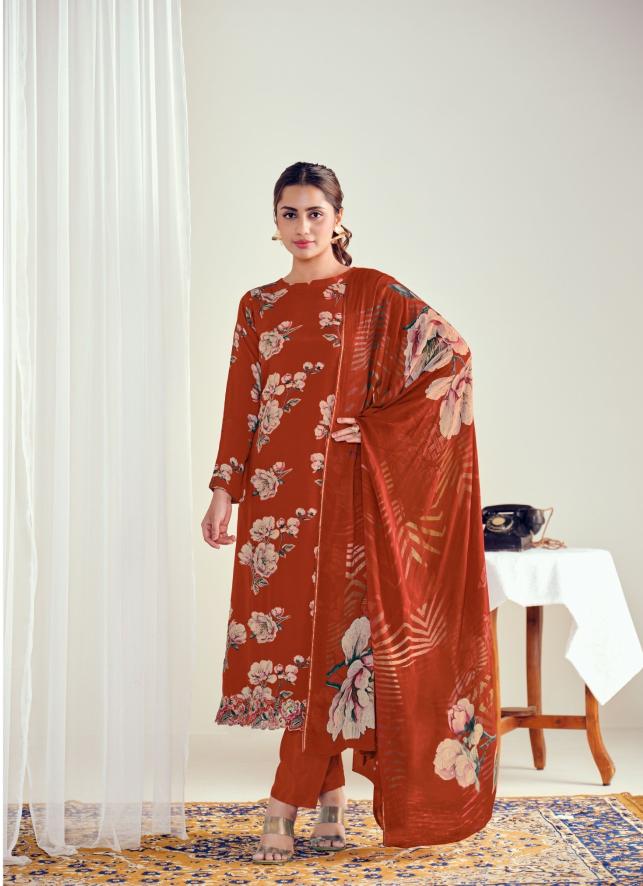 Glossy simar everbloom wholesale dress material dealer in chennai parrys