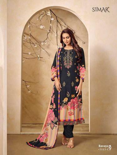 Glossy simar ravaya pashmina wholesale dress material ernakulm