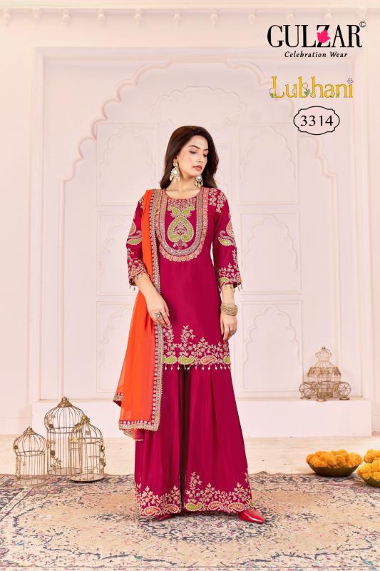 Gulzar lubhani d no 3311-3314 pakistani designer suits wholesale in india
