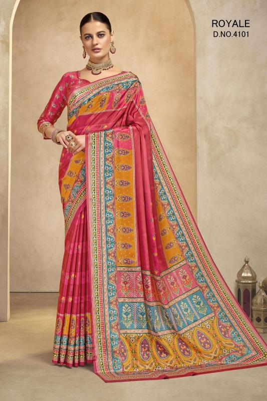 Hypnotex royale rajwadi colorful saree wholesale clothing india online