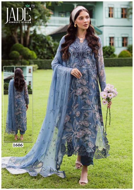 Jade bin saeed vol-16 karachi wholesale designer dress material in kit