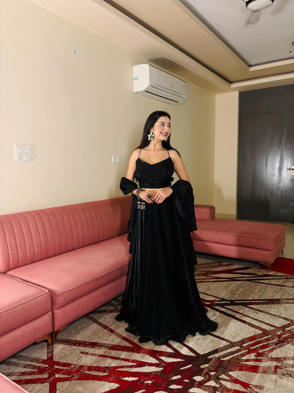 KR 105 fendi Embroidered lehenga choli manufacturer in Ahmedabad