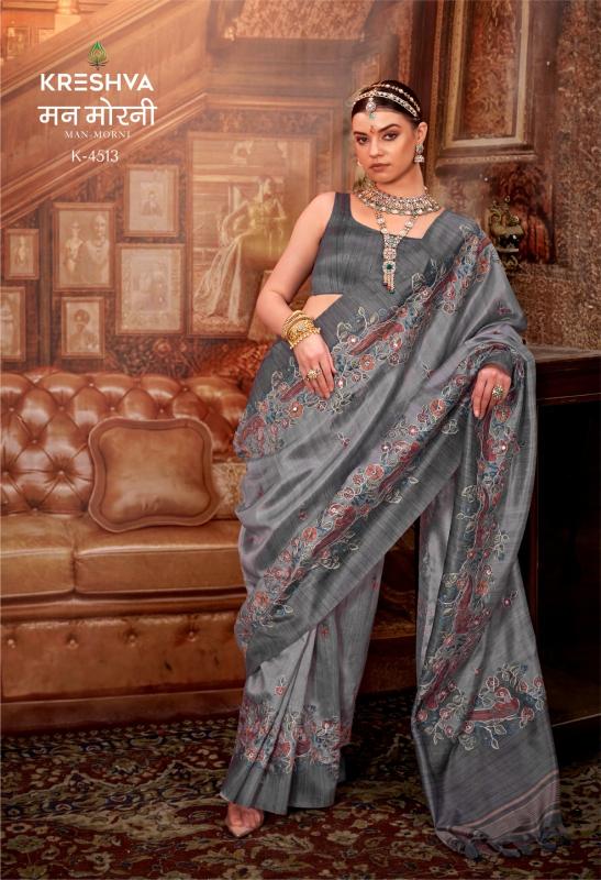Kreshva man-morni silk surat online saree