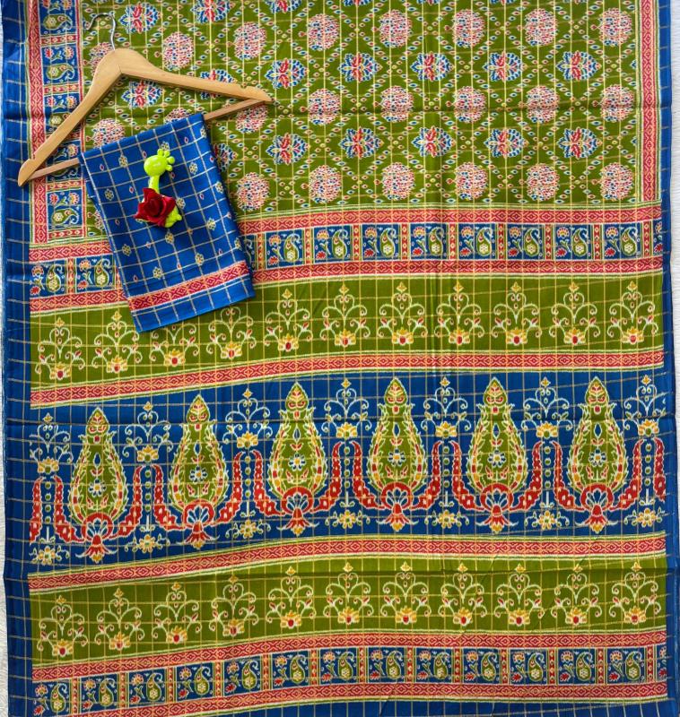 Lakhani traditional patola print wholesale sarees in surat