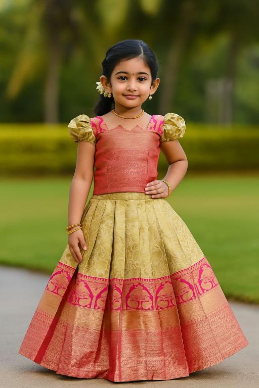 LITTLE KIDS VK-21 Silk Lehenga choli manufacturers in Pune