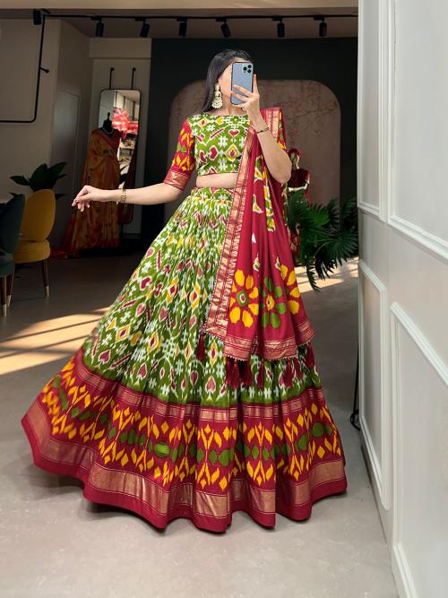 LNB 1208 Tasar Silk PST Bollywood style lehenga choli wholesale