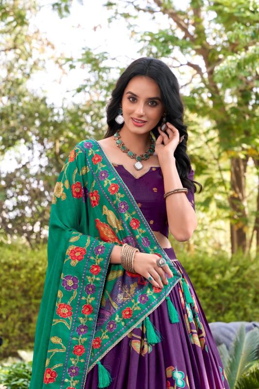 LNB 1239 Tasar Silk PRL Wholesale lehenga choli manufacturers