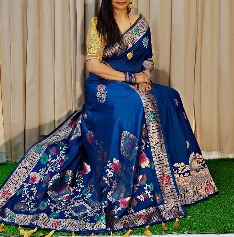 Malhar komal-vol-1 silk saree women clothing wholesalers 