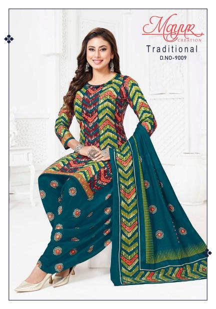 Mayur traditional vol-9 wholesale dress material distributors in surat