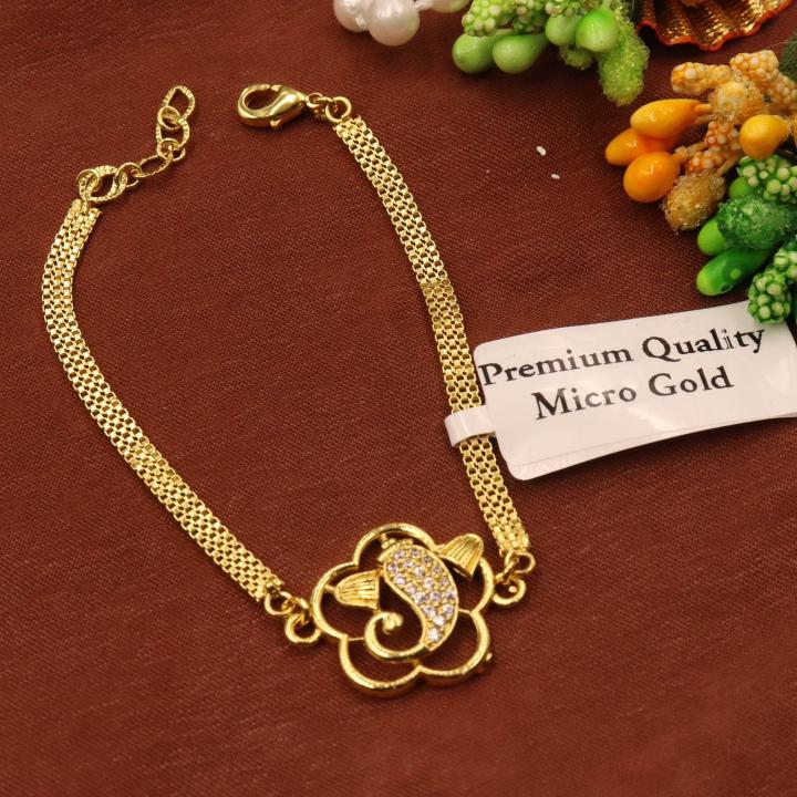 Micro gold AD Fancy bracelet 522 Imitation bracelets wholesale in Gujarat