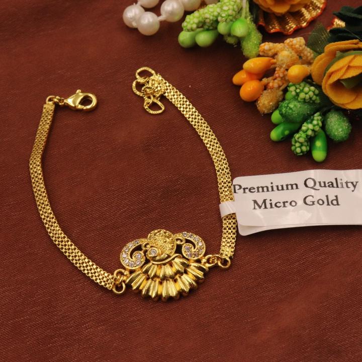 Micro gold AD Fancy bracelet 524 Imitation necklaces wholesale in Gujarat