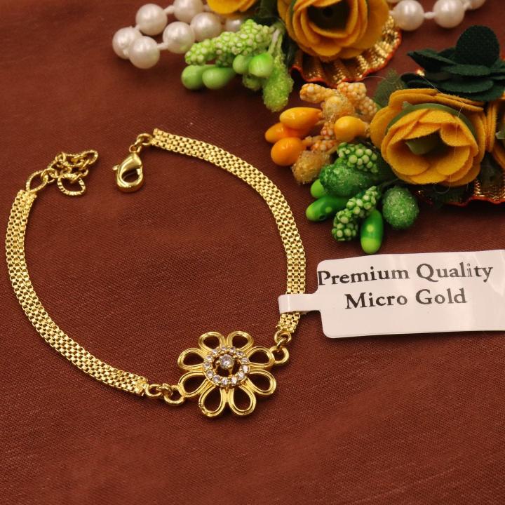Micro gold AD Fancy bracelet 528 Imitation bangles wholesale in Gujarat