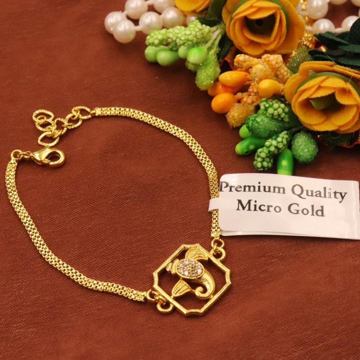 Micro gold AD Fancy bracelet 531 Imitation jewellery distributors in Gujarat