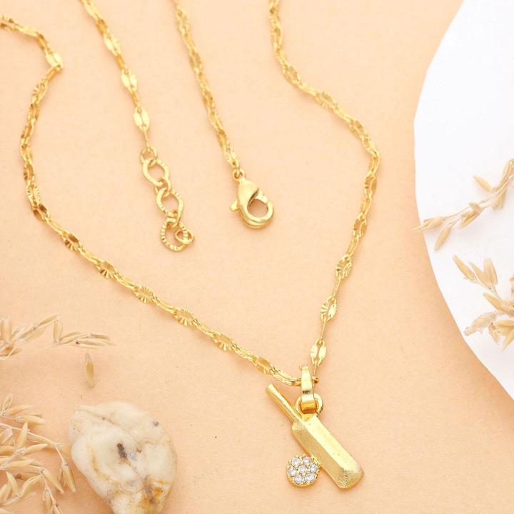 Micro Gold polish chain pendant 688 Imitation pearl jewelry