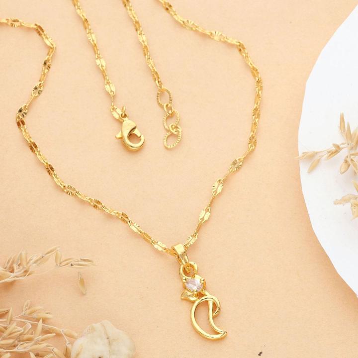 Micro Gold polish chain pendant 698 Costume jewelry wholesale